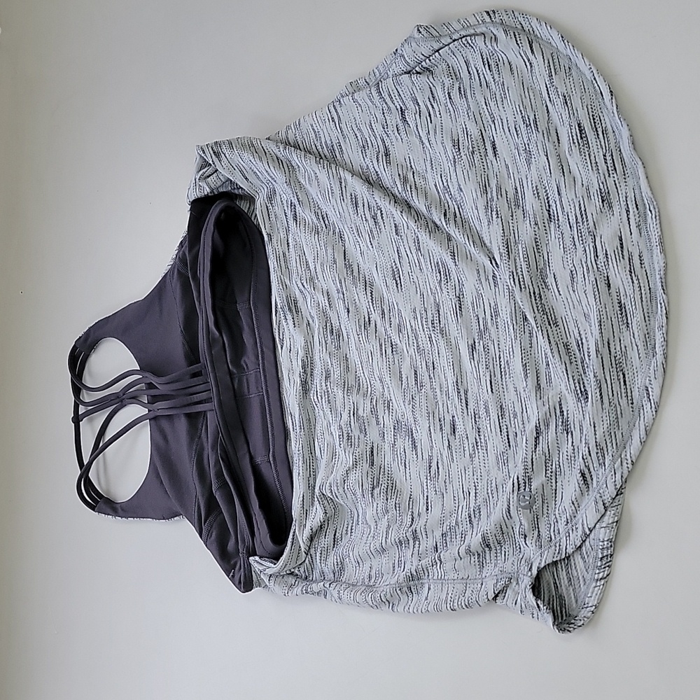 Lululemon Raise The Barre TankTiger Space Dye Black White / Dark Carbon - Picture 7 of 14